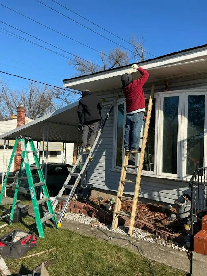 Restoration crew performing exterior repair in Richland Hills